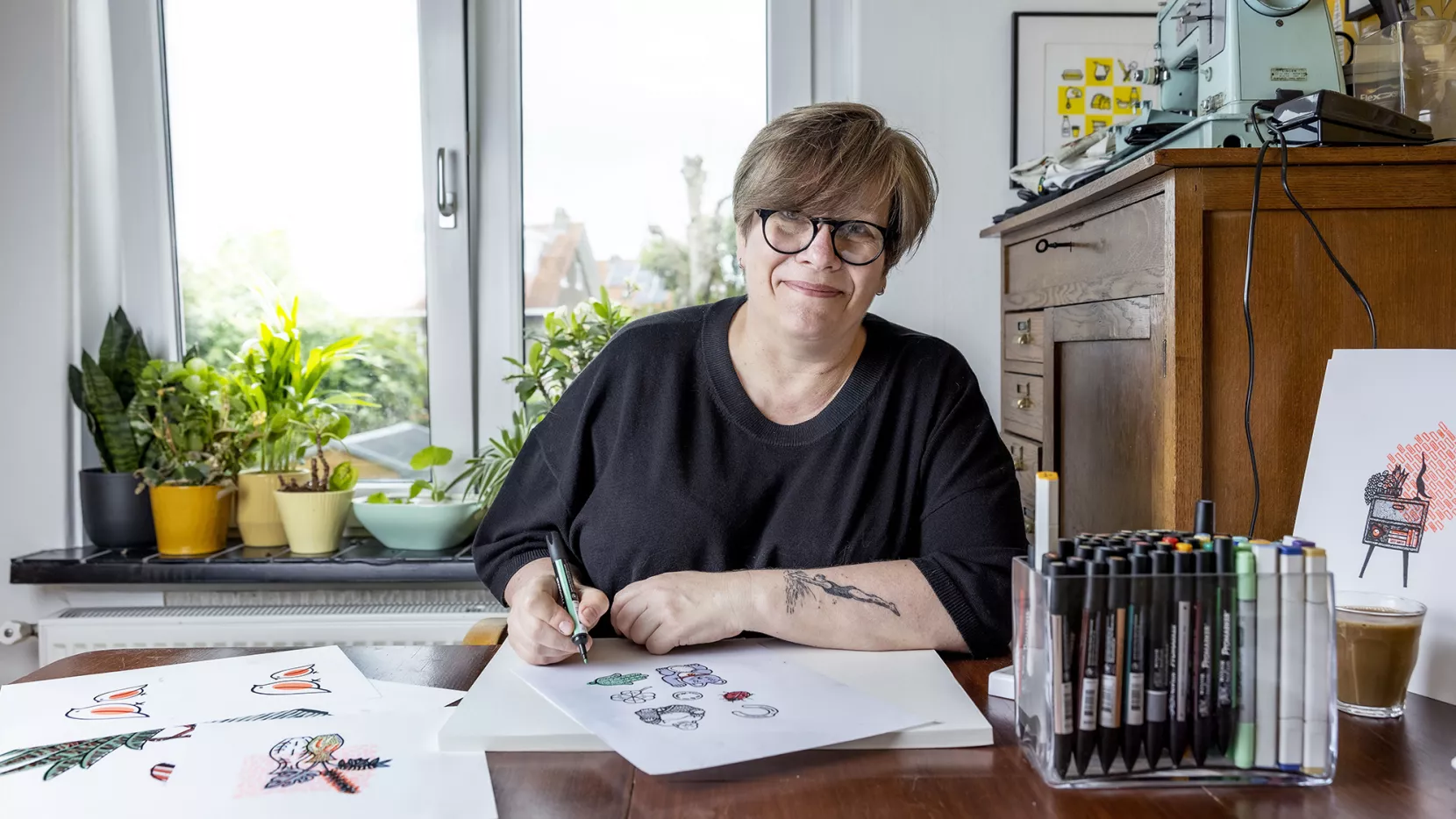 Kunstenaar Jaqueline Storm, zij deed mee aan Kunst als perspectief