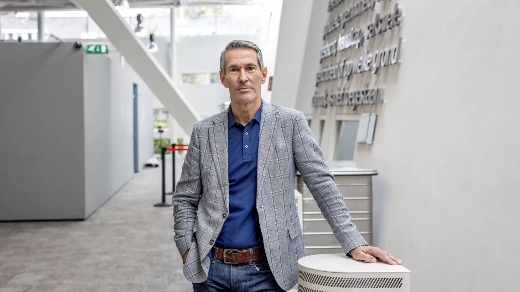 Foto van Werkgever Kees in het gemeentehuis van Alphen aan de Rijn
