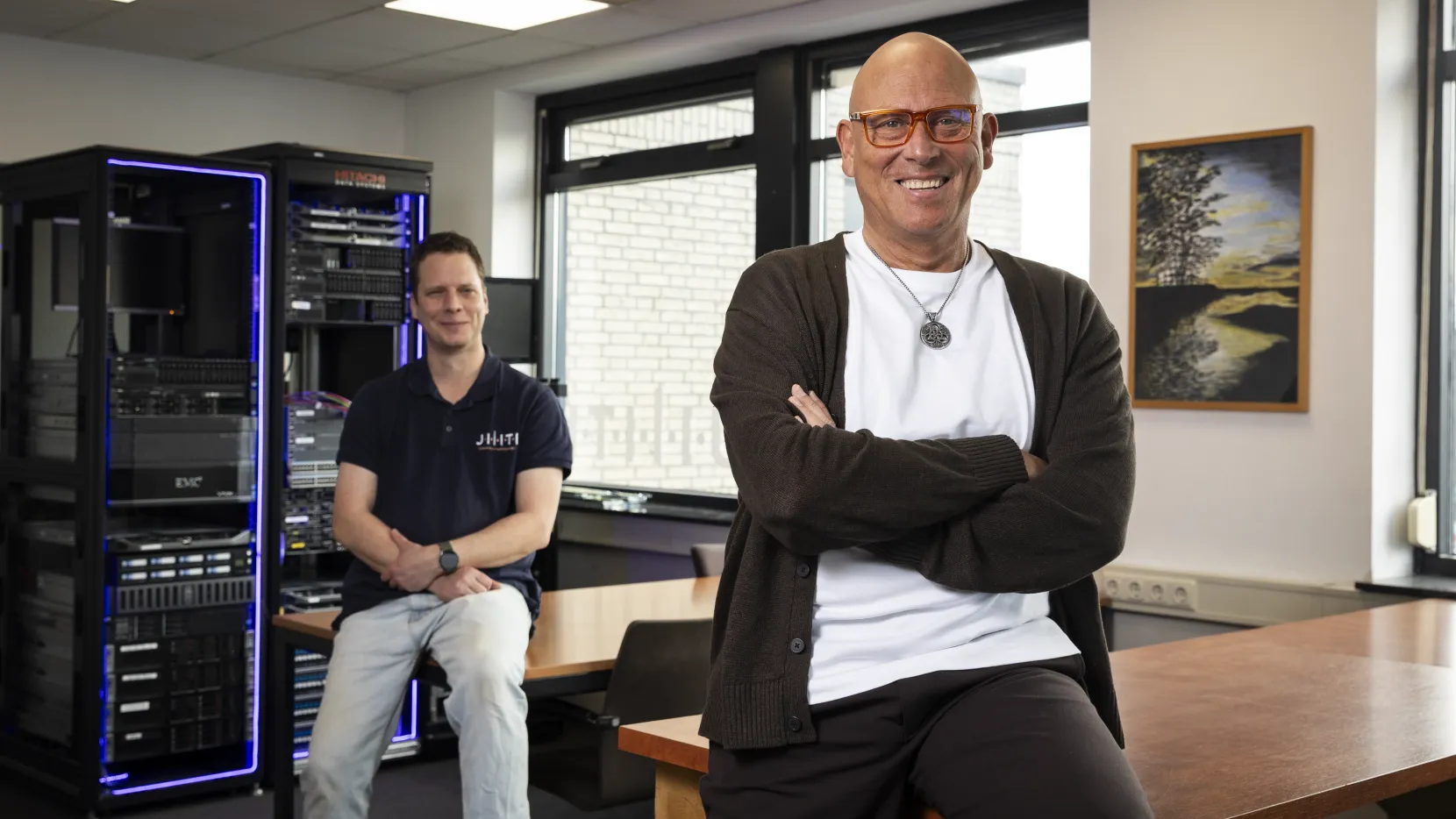 Portret van Harold Koenders en Lucien Daniels