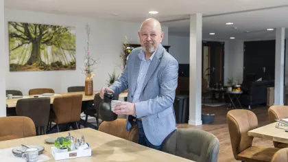 Portret van Ronald Bras, hij zocht hulp van UWV bij een nieuwe baan zoeken
