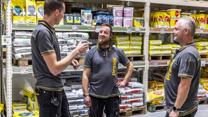 Sander aan het werk bij Praxis Heerlen na een burn-out