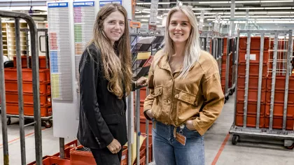 Portret van Evy Eijsermans en Amber van Druenen