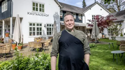 Portret van Paul van der Horst kok bij restaurant Kastanjehof.