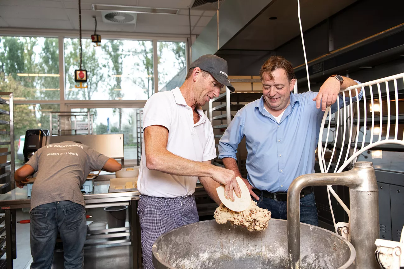 Medewerkers van de Koekfabriek