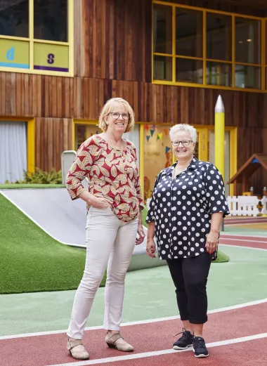 Portret van Karolien Makkink en Nanda Muijser 