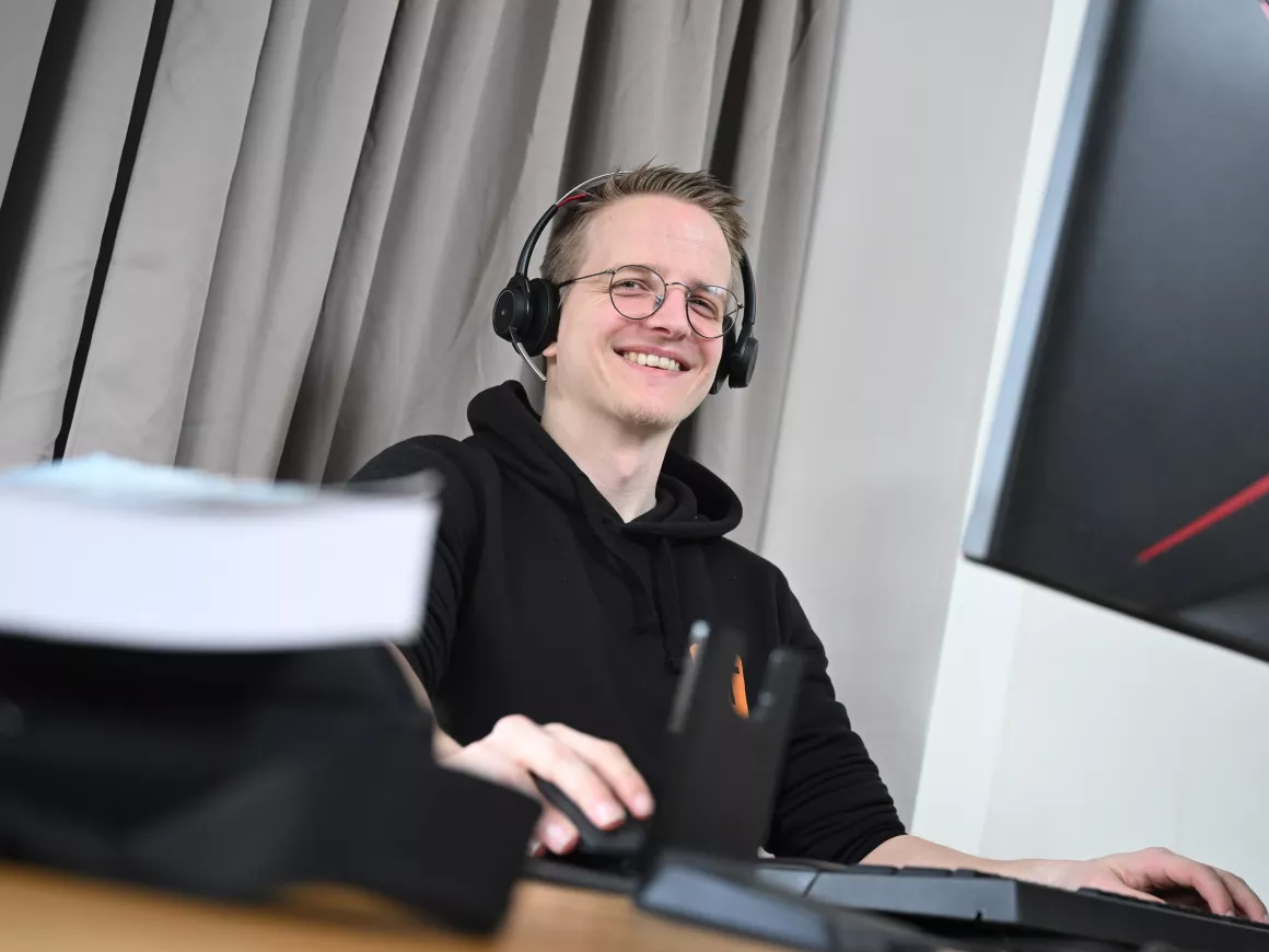 Portret van Nick Smit, via UWV kon hij werken via een detacheringsbureau