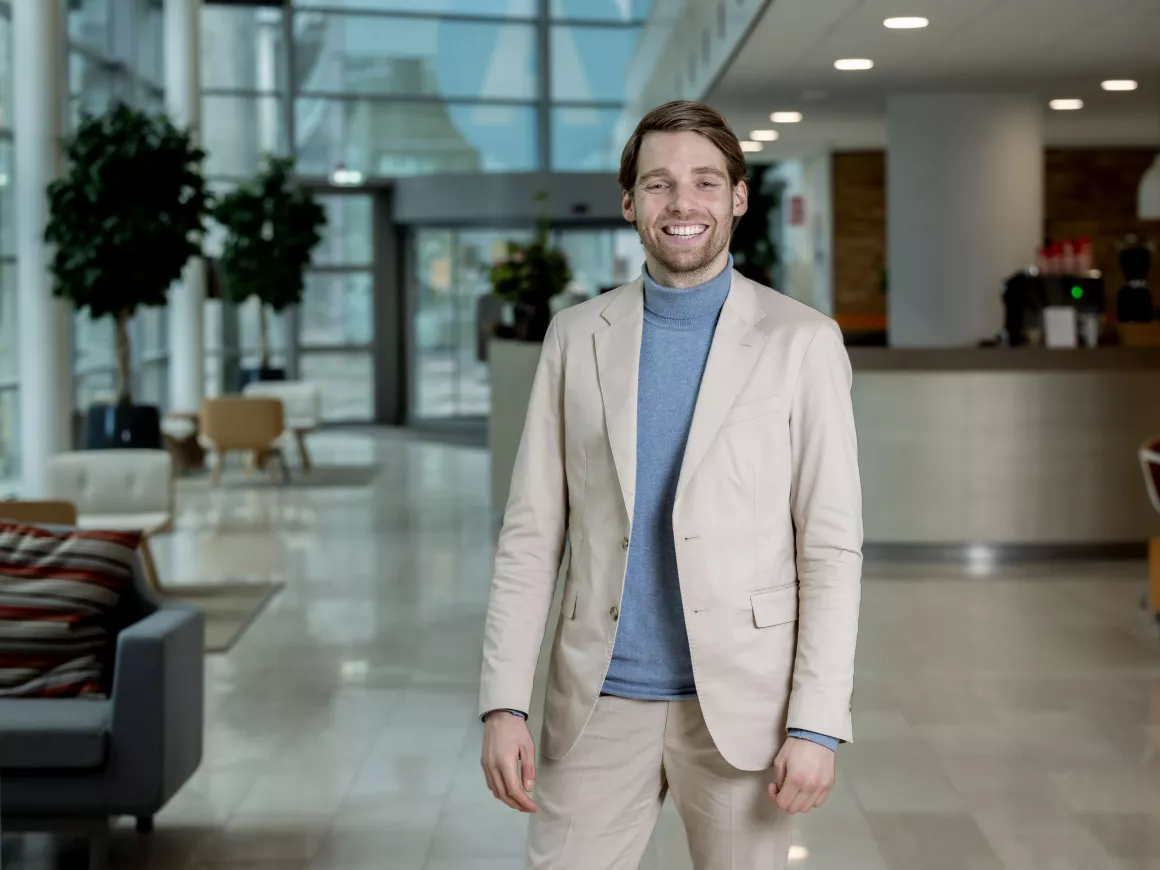 Portret van Stef Molleman, hij vertelt over de meest kansrijke beroepen