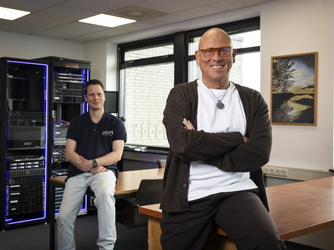 Portret van Harold Koenders en Lucien Daniels